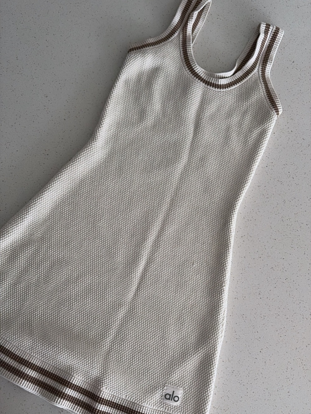 ALO Yoga Cream Knit Tennis dress